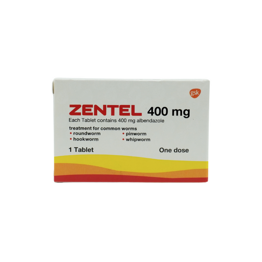 Zentel（阿苯达唑）400mg 片剂 1 片