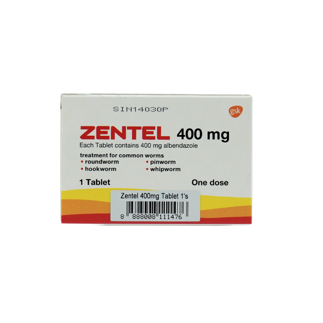 Zentel（阿苯达唑）400mg 片剂 1 片