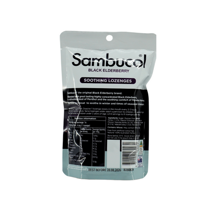 Sambucol Black Elderberry Soothing Menthol Nose & Throat Lozenges 16's