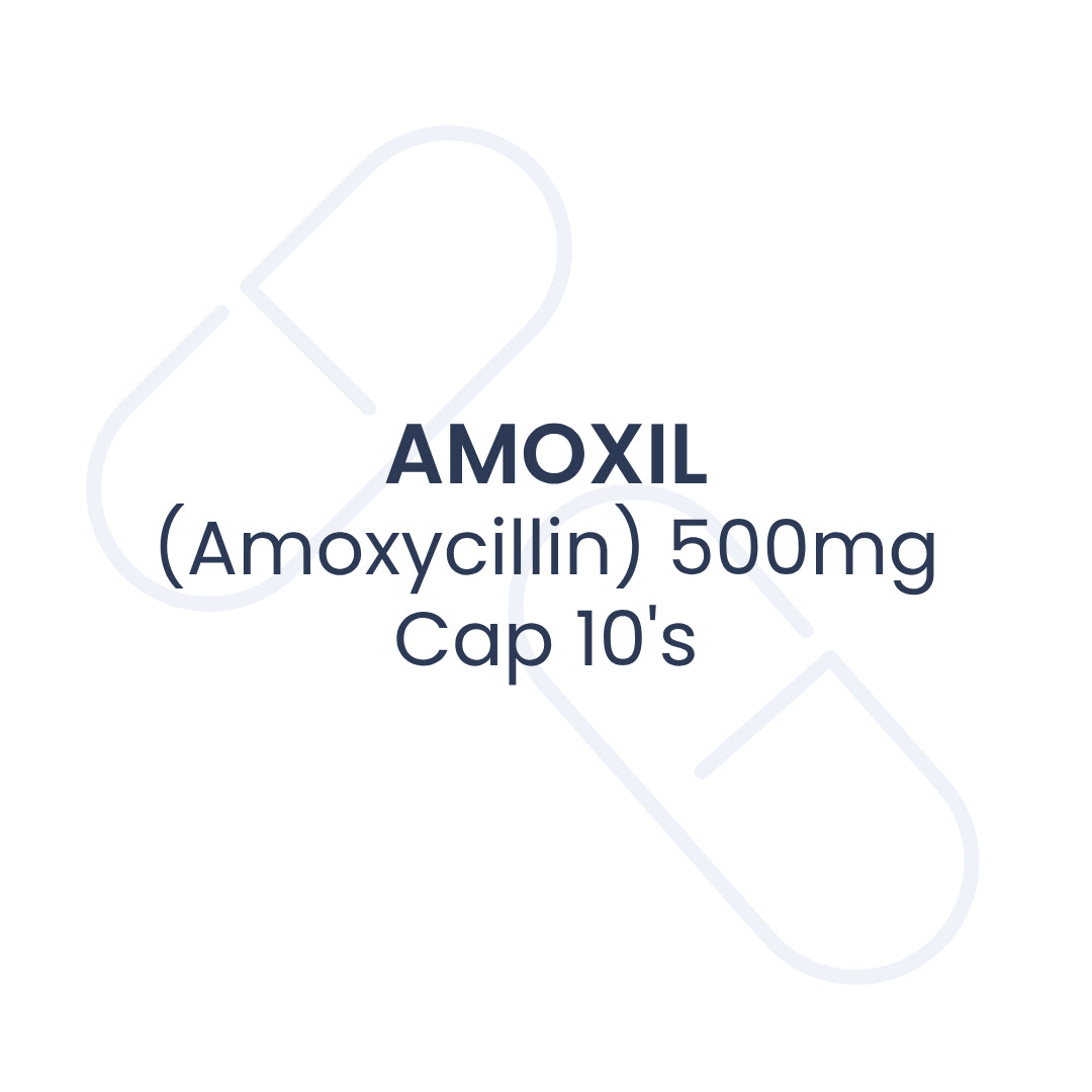 AMOXIL (Amoxycillin) 500mg Cap 10's