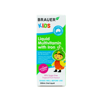 Brauer 儿童含铁复合维生素液体 200ml