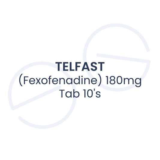 TELFAST (Fexofenadine) 180mg Tab 10's
